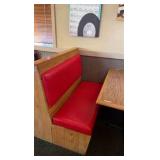 4 Tables & 3 Double-back & 2 Single Booth seating