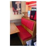 4 Tables & 3 Double-back & 2 Single Booth seating