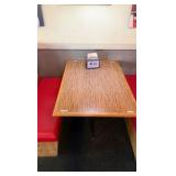 4 Tables & 3 Double-back & 2 Single Booth seating