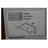 Maax Shower Base 48"x32"x3"