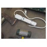 Assorted Tools - Axe, Hammers, Sockets, Caulk Gun