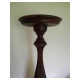 Tall Pedestal Antique Wood Plant Stand