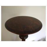 Tall Pedestal Antique Wood Plant Stand