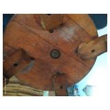 Tall Pedestal Antique Wood Plant Stand
