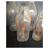 (5) Bridgeman Milk Glasses