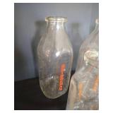 (5) Bridgeman Milk Glasses