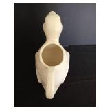 Vintage White Duck 10" Pitcher Marked USA