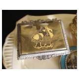 Vintage Trinket Boxes on Platter