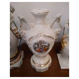 1940s George & Martha Washington Lamps & 1950s Victorian Colonial Lamp