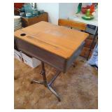 Vintage School Desk w/ Inkwell