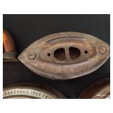 ColeBrookedale Irons w/ Handle + Extra Iron