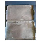 (2) Vintage Griddle King Aluminum Baking Pans