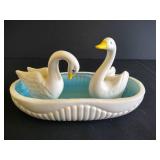 Vintage Japanese Swans & Small Dish