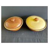 (2) Vintage Bean Pots - "KLA  HAM
