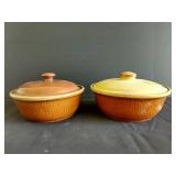 (2) Vintage Bean Pots - "KLA  HAM