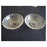 Anchor Hocking Bubble Glass Pieces - Sugar, Cream, Bowls