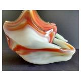 Beautiful Blown Glass Swan Dish