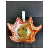 Beautiful Blown Glass Swan Dish