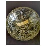 Early American Pattern Glass Fruit Bowl & Cut Glass Bowl