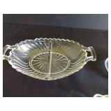 Divided Glass Dishes & Glass Butter Dish