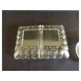 Divided Glass Dishes & Glass Butter Dish