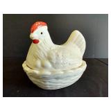 Ceramic 6" Hen on Nest