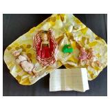 Tiny Vintage Dolls w/ Handwrtten Note