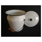Vintage Enamelware Chamber Pot