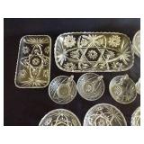 Anchor Hocking "Star of David" Bowls, Platters, Tea Cups & Candy Dish