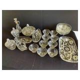 Anchor Hocking "Star of David" Platters, Candy Dish, Platters, Etc