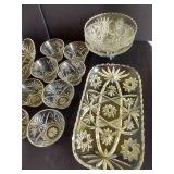 Anchor Hocking "Star of David" Platters, Candy Dish, Platters, Etc