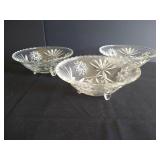 Anchor Hocking "Star of David" Platters, Candy Dish, Platters, Etc