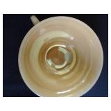 Peach Luster Fire King OvenWare Teacup & Creamer