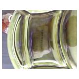 Mid- Century Modern Platters w/ Colorful Glazes