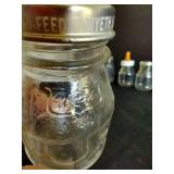 Tiny Baby Glass "Wyath" Bottles w/ (1) Plastic Evanflo Plastic Bottle