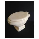 8" Tall Tiny Porcelain Toilet