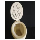 8" Tall Tiny Porcelain Toilet
