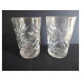 Anchor Hocking "Star of David" Pitcher & 12 Glasses