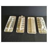 (4) Aluminum Ice Maker Trays