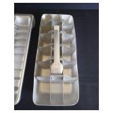 (4) Aluminum Ice Maker Trays