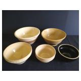 Stoneware Bread Bowls 5"- 8.5" Diameters