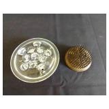 Vintage Flower Frogs- Glass & Metal