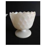 Various Milk Glass Pedestal Bowls