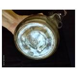 Two Glass Bottles w/Spout & Cork Top