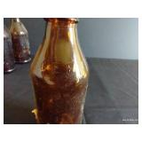 (9) Certo Amber Medication Bottles w/ Calibration Marks Upside Down