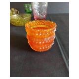 Colored Vintage Glass Bottles & Dishes