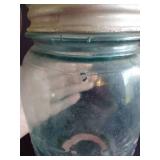 Vintage Aqua Atlas Jars w/ Bubbles & Various Older Designs