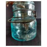 Vintage Aqua Atlas Jars w/ Bubbles & Various Older Designs