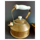 Copper Kettles & Double Boiler w/ Ceramic Insert