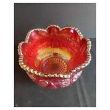 Indiana Harvest Sunset Glass Bowl